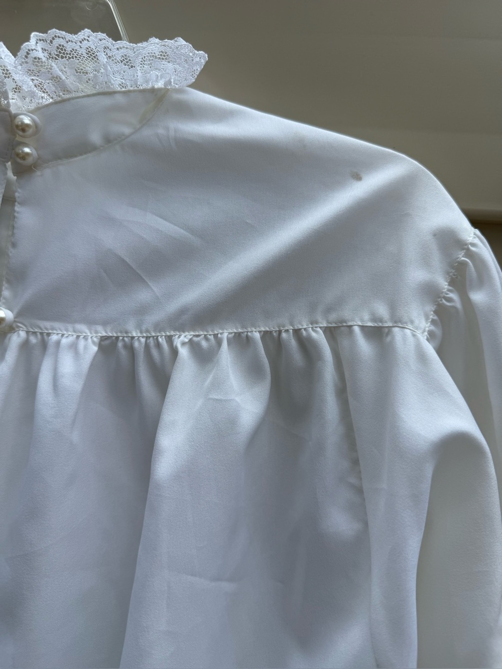 VTG Lady Manhattan White Blouse size 14 - Picture 8 of 14